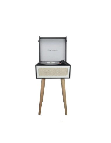 Prixton Tocadiscos Detroit Estilo Vintage, Bluetooth, Radio FM, Salida 3.5mm