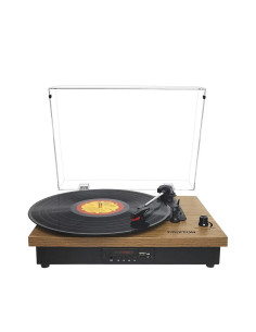 Prixton Tocadiscos TS420 Estilo Retro, Con Bluetooth y Grabación a USB