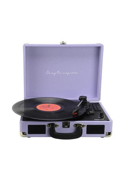 Prixton VC400 Tocadiscos LilacPrixton VC400 Tocadiscos Maletín con Grabación a USB, y Salids Aux y RCA Lilac