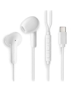 AURICULARES + MICROFONO NGS CROSS GLIDE IN EAR USB-C WHITE 2