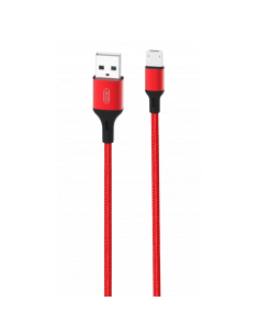 CABLE NB143 CORDON USB - MICRO USB | 2.4A | 1 MTR | ROJO XO