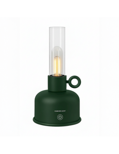 LAMPARA DE ACEITE LED VINTAGE VERDE FOREVER