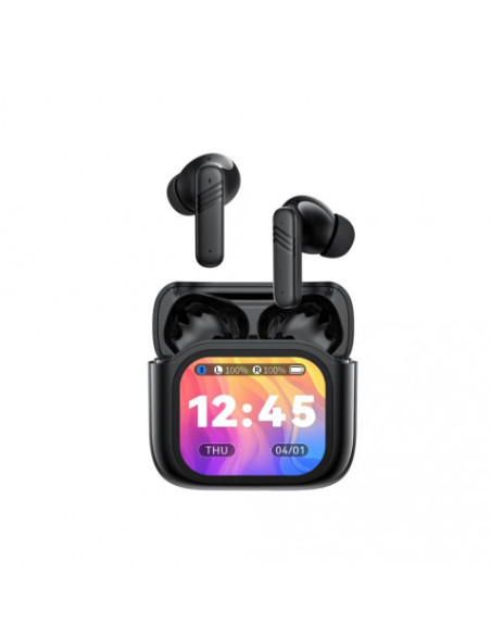 AURICULARES BLUETOOTH TWS CON DOBLE MICRO Y DISPLAY X50 NEGRO XO