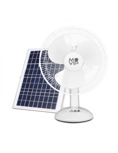 VENTILADOR DE SOBREMESA SOLAR 12\" 15W 8800MAH MUVIP