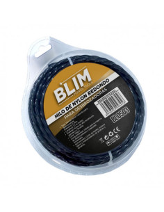 HILO DE NYLON REDONDO PARA DESBROZADORAS 4MMX37MTRS BLIM