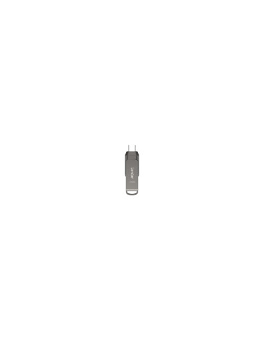 Lexar JumpDrive LJDD400256G-BNQNG unidad flash USB 256 GB USB Tipo C 3.2 Gen 1 (3.1 Gen 1) Gris