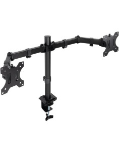 SOPORTE DE MESA TV/MONITOR TOOQ 17-27 2 BRAZOS BLACK