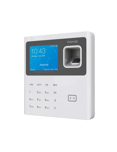 TERMINAL CONTROL DE PRESENCIA ANVIZ W1-PRO LECTOR HUELLA RFID PIN USB WHITE