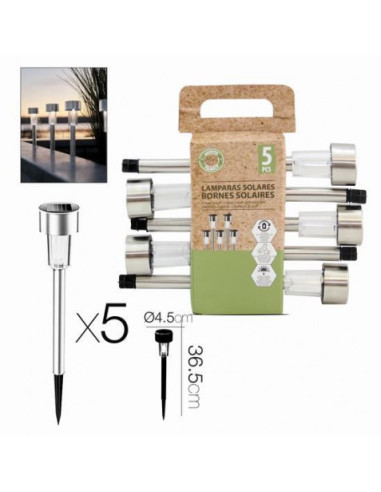 PACK 5 LAMPARAS SOLARES 4.5X36.5