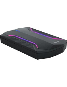 CAJA EXTERNA TOOQ GAMING 2.5 SSD SATA USB RGB BLACK