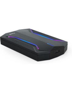 CAJA EXTERNA TOOQ GAMING 2.5 SSD SATA USB RGB BLACK 2