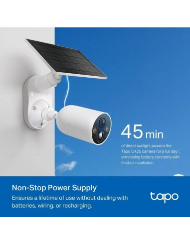 CAMARA IP TP-LINK TAPO C425 2K QHD IP65 EXTERIOR + PANEL SOLAR