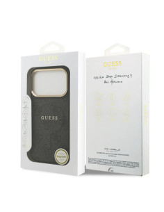 FUNDA IPHONE 17 PRO EN POLIPIEL NEGRA CON MAGSAFE Y LOGO 2