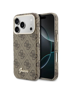 FUNDA IPHONE 17 PRO CON MAGSAFE Y LOGO MARRÓN
