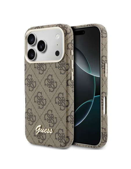 FUNDA IPHONE 17 PRO CON MAGSAFE Y LOGO MARRÓN