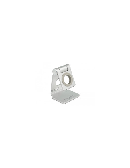 DeLOCK 18428 soporte Soporte activo para teléfono móvil Teléfono móvil/smartphone, Reloj inteligente Plata