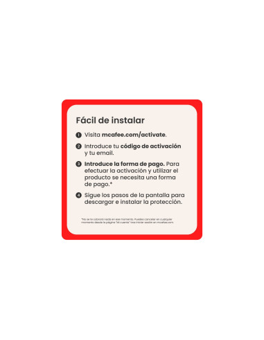 McAfee Total Protection 1 Dispositivo 1 Año Licencia Digital
