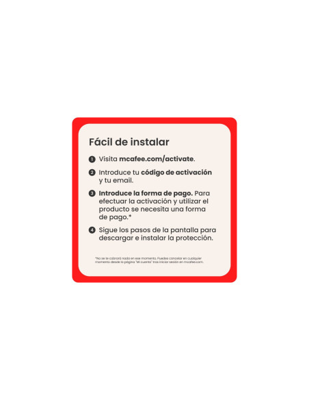 McAfee Total Protection 1 Dispositivo 1 Año Licencia Digital