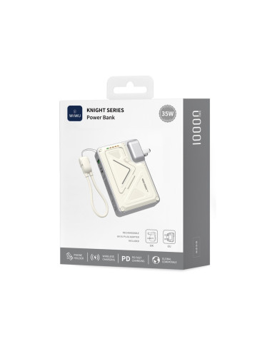 POWERBANK 10.000MAH 35W CON ENCHUFES CN, UK Y UE