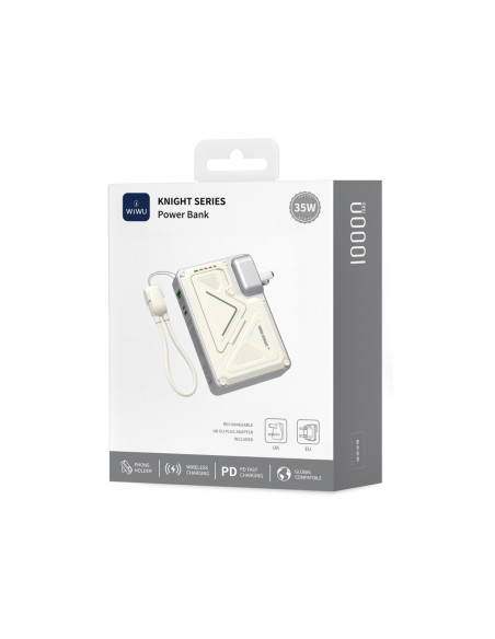 POWERBANK 10.000MAH 35W CON ENCHUFES CN, UK Y UE