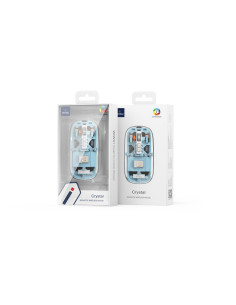 RATÓN BLUETOOTH DUAL MÁGNETICO CRYSTAL AZUL