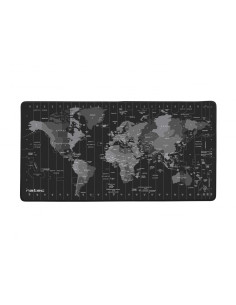 NATEC Alfombrilla Time Zone Map Maxi Negro, Gris