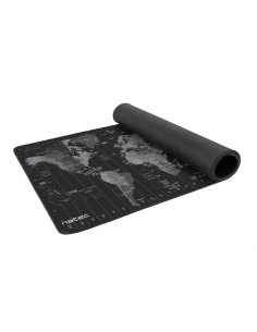 NATEC Alfombrilla Time Zone Map Maxi Negro, Gris 2