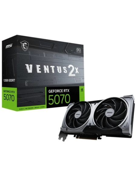TARJETA DE VIDEO NVIDIA MSI VENTUS 2X OC RTX 5070 12GB GDDR7