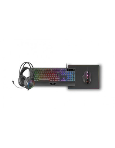 PACK GAMING 4EN1 TECLADO H-MECH | RATON RGB | AURICULARES |