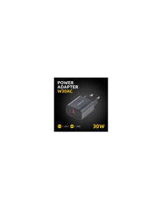 Intenso 7803010 adaptador e inversor de corriente Interior 30 W Negro 2
