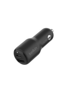 Belkin CCB005btBK Portátil, Smartphone, Tableta Negro Encendedor de cigarrillos Carga rápida Interior