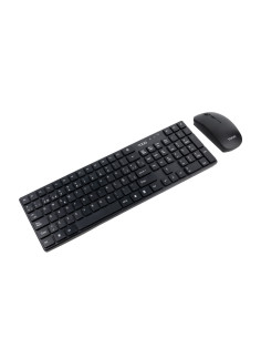 TooQ Teclado + Ratón slim inalámbricos, Negro