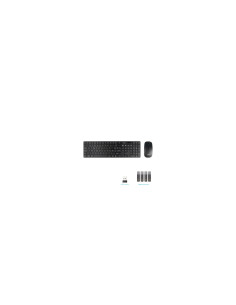 TooQ Teclado + Ratón slim inalámbricos, Negro 2