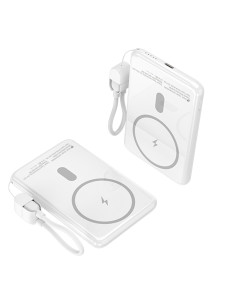 Leotec Power Bank inalámbrico 5000mAh 20W Blanco