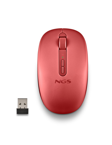 NGS FOG DUAL RED ratón Universal Ambidextro RF Wireless + Bluetooth