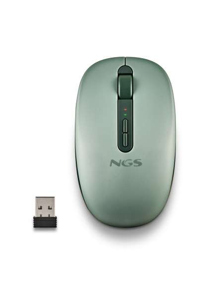 NGS FOG DUAL GREEN ratón Universal Ambidextro RF Wireless + Bluetooth