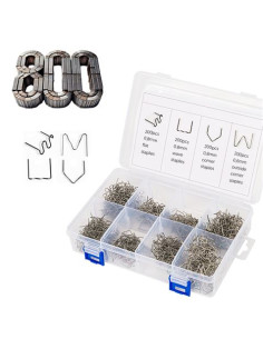 KIT DE 800 GRAPAS PARA SOLDADURA/REPARACION DE PLASTICO