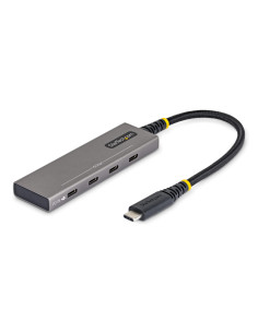 StarTech.com Hub USB-C de 4 Puertos - Ladrón Tipo C de 4 Puertos - PD de Carga de 100W - 10Gbps - 4x Puertos Tipo C - Aluminio R