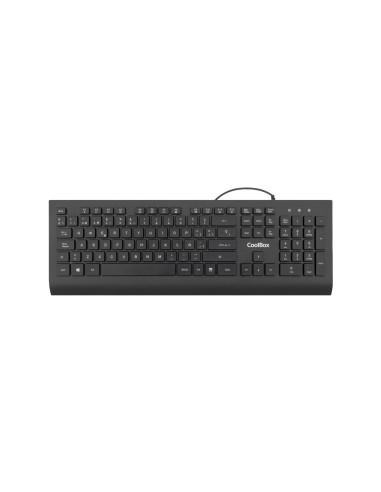 CoolBox TECLADO USB TECLAS CHOCOLATE 1.8M DE CABLE 610G. SILENCIOSO