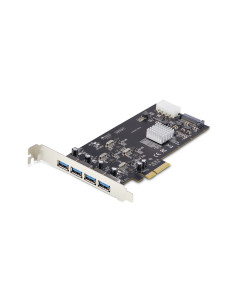 StarTech.com Tarjeta PCI Express de 4 Puertos USB-A - Tarjeta PCIe USB 3.2 de 5Gbps - 4 Controladores USB Independientes - Hub I