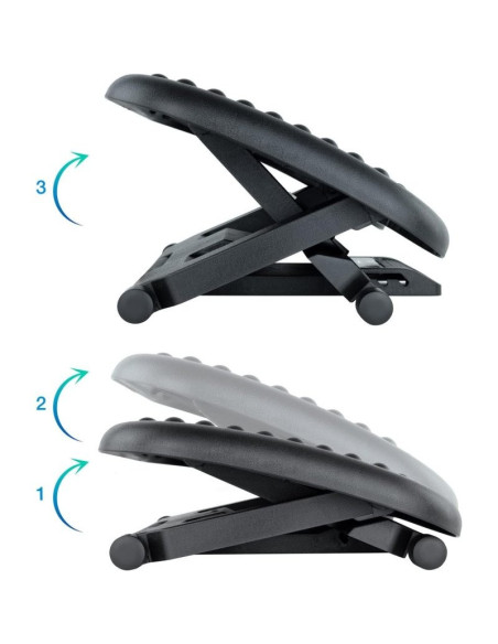 REPOSAPIES ERGONOMICO TOOQ CONFORT BLACK