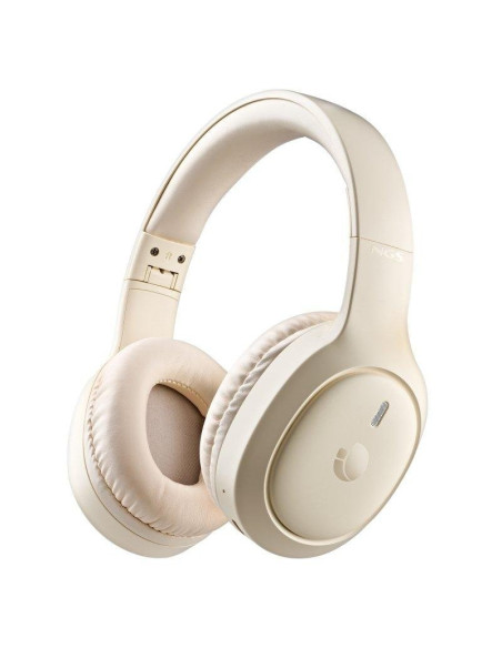 AURICULARES NGS ARTICA TEMPEST WIRELESS BLUETOOTH/MICROFONO/JACK BEIGE