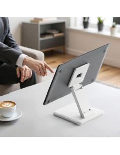 SOPORTE SOBREMESA AISENS MONITOR/POS 10 - 27 INCLINABLE WHITE 2