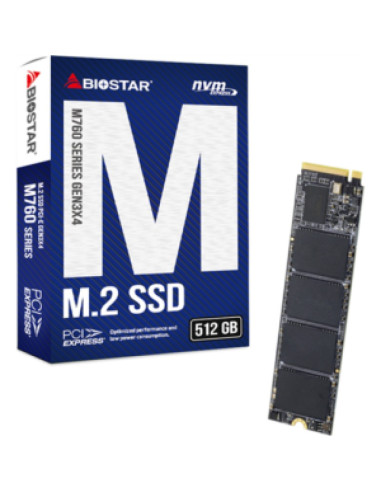 DISCO DURO SSD BIOSTAR M760 512GB NVME M.2 2280 PCIE 4.0