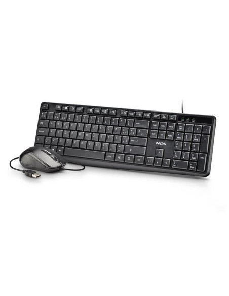 TECLADO + RATON NGS COCOAKIT V2 USB MULTIMEDIA BLACK