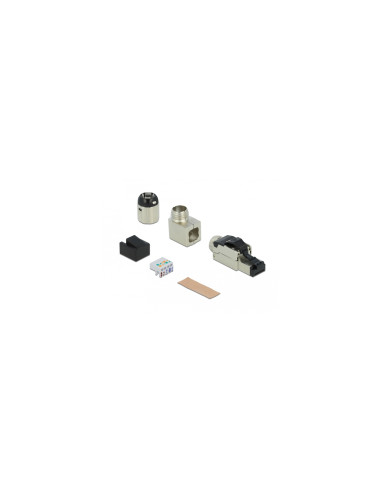 DeLOCK conector 1 x RJ-45 Cat6a S/UTP (STP) Gris