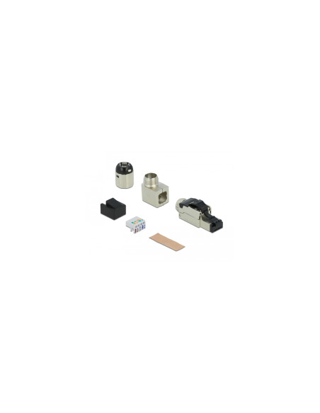 DeLOCK conector 1 x RJ-45 Cat6a S/UTP (STP) Gris