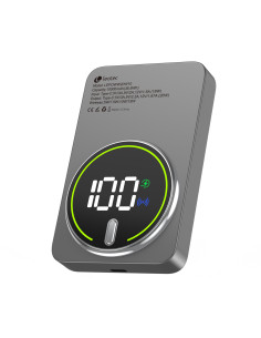 Leotec Power Bank inalámbrico 10000mAh 20W Gris