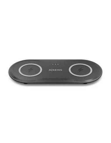 BASE DE CARGA AISENS WIRELESS SMARTPHONE/AURICULAR 15W USB-C BLACK