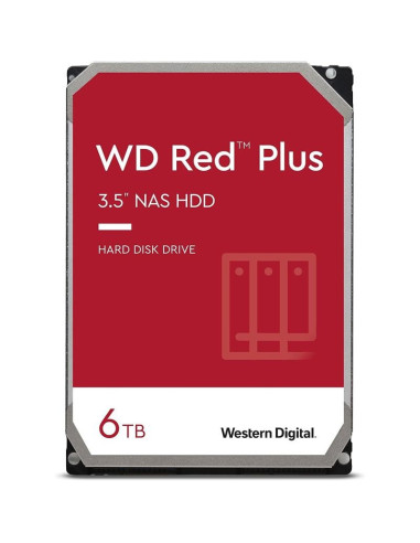DISCO DURO WESTERN DIGITAL 6TB 3,5 RED PLUS NAS SATA3 256MB